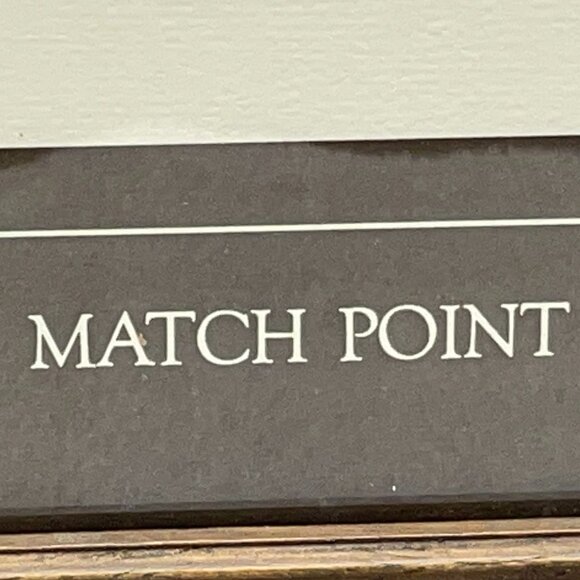 GUC Vntg Framed Tennis Print, "Match Point," #733, Artist Gary Patterson, 21" L - Picture 2 of 15